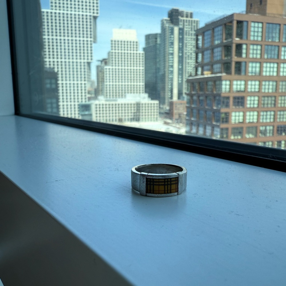Burberry Silver Men's Ring - Picture 5 of 5